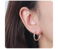 Silver Hoop Earring HO-2605